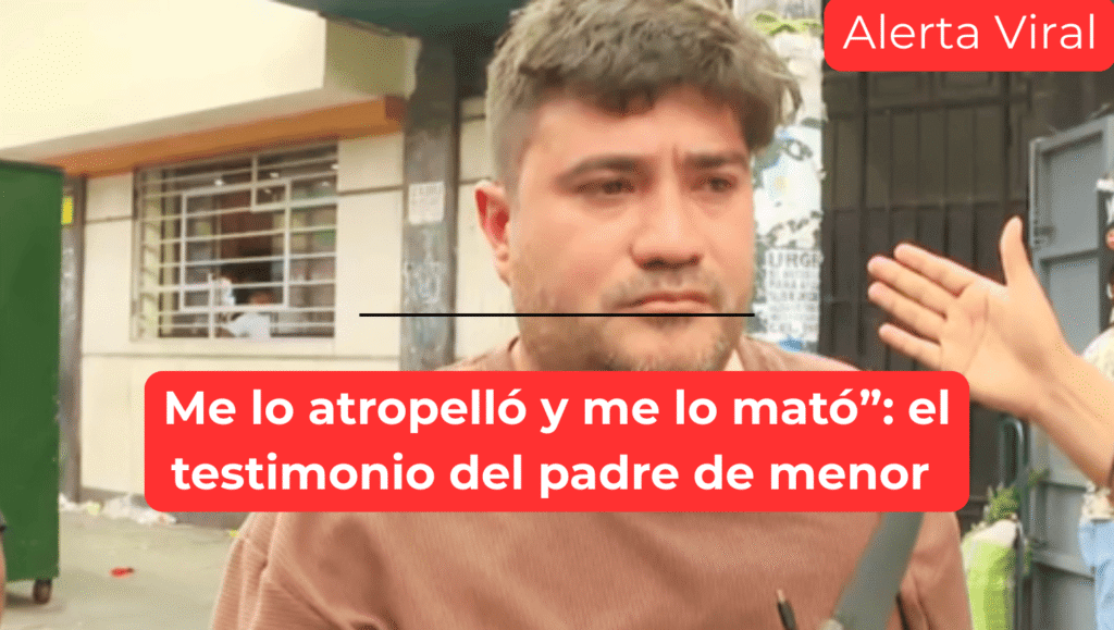 Testimonio del padre del niño de 2 años que atropelló un camión de hermes en Gamarra