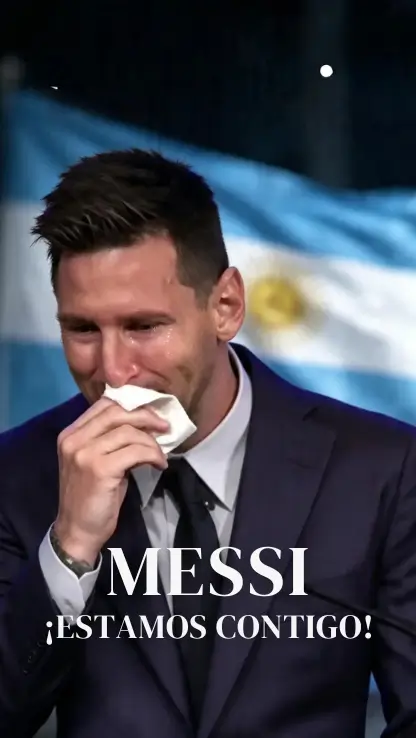 Messi detrozado por la muerte de su padre Jorge